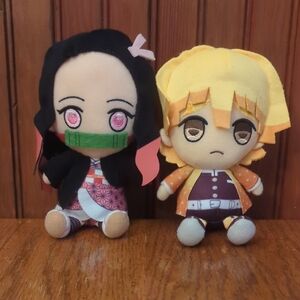 BANDAI Demon Slayer Nezuko And Zenitsu Plush Set